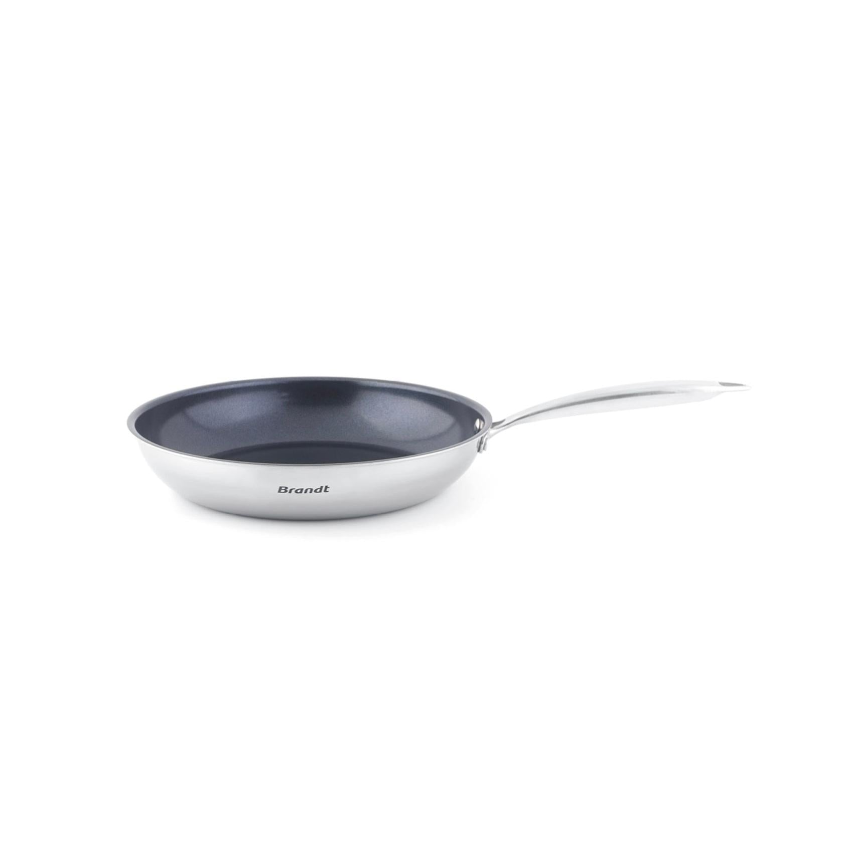 Set of 3 Triply Non-Stick Frying Pans - Silver