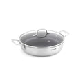 Salteador Antiadherente Triply Con Tapa - Plateado