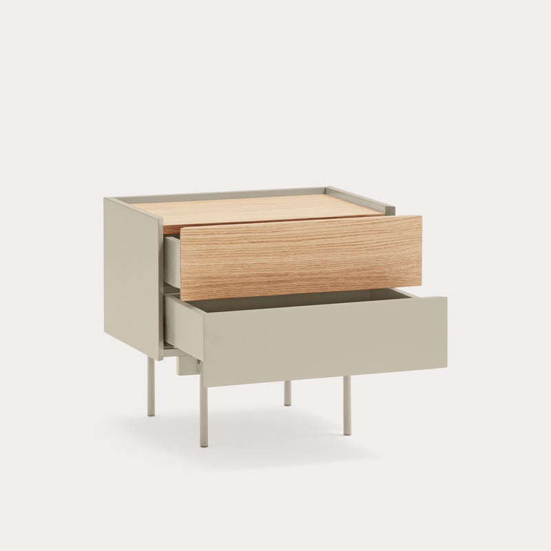 Otto - Table De Chevet - Sable & Chêne