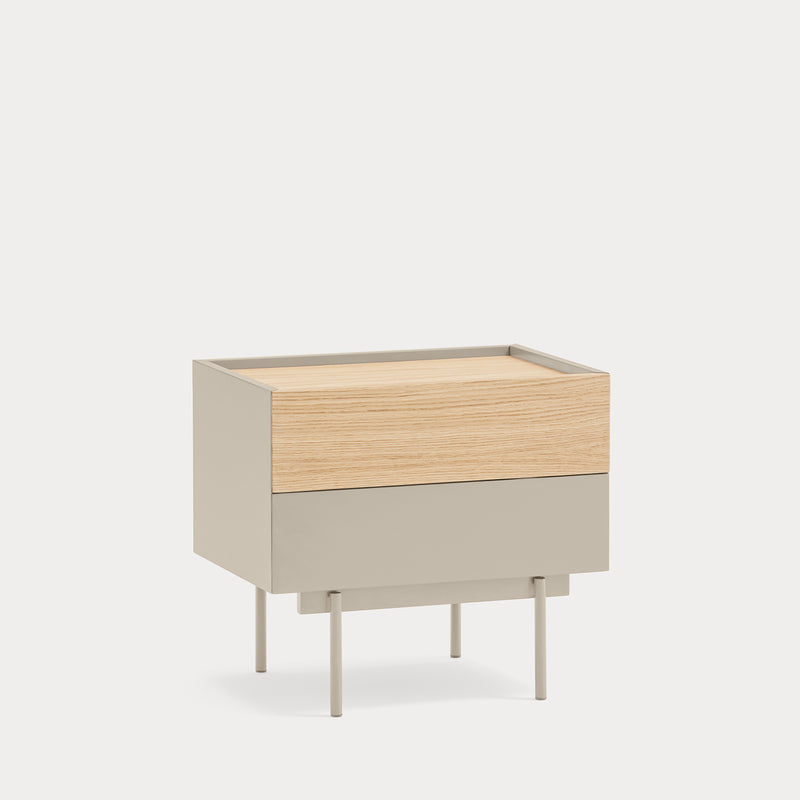 Otto - Table De Chevet - Sable & Chêne