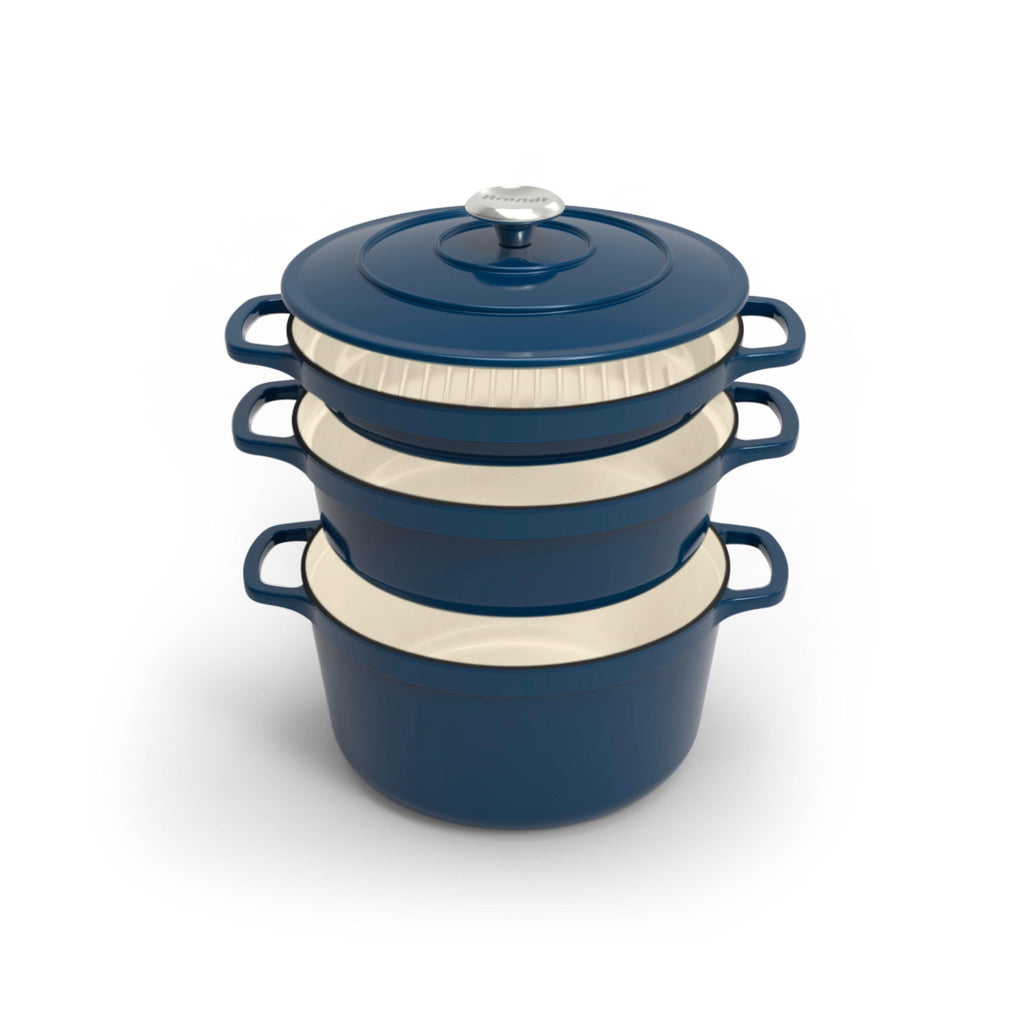 Stackable Cookware Set 4 Pieces - Blue