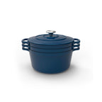 Stackable Cookware Set 4 Pieces - Blue