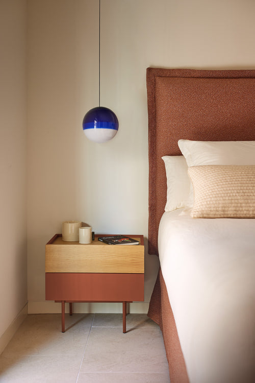 Otto - Table De Chevet - Carrelage & Chêne