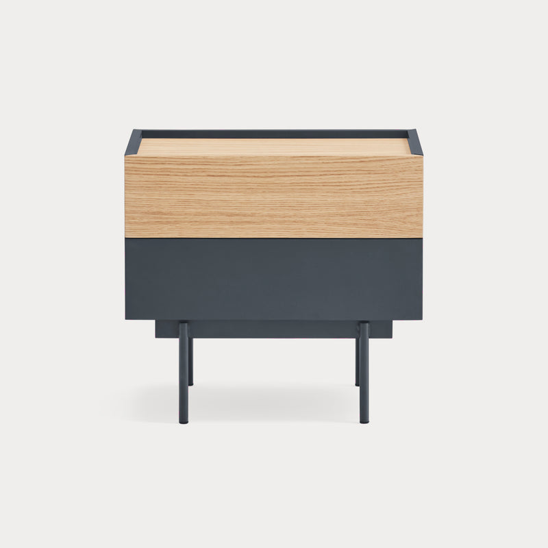 Otto - Table De Chevet - Gris Anthracite