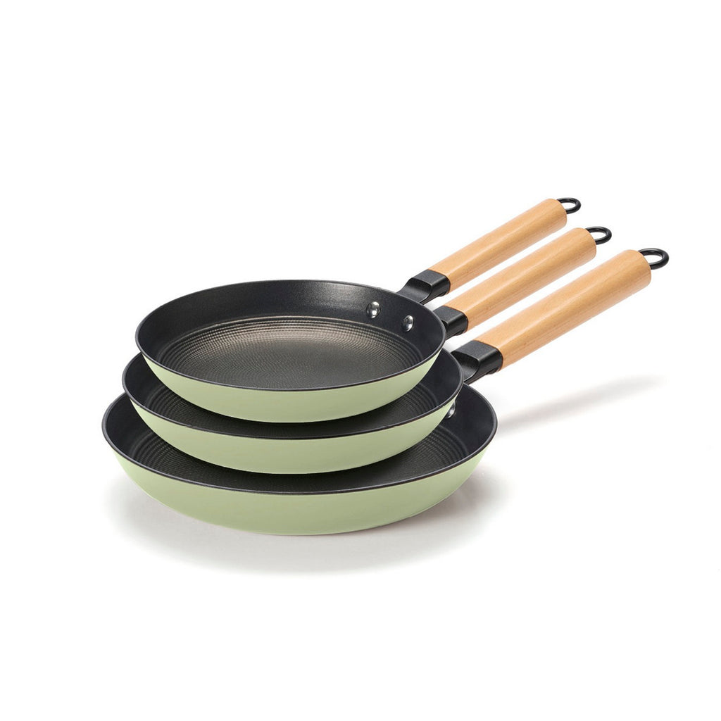 Set di 3 padelle - verde