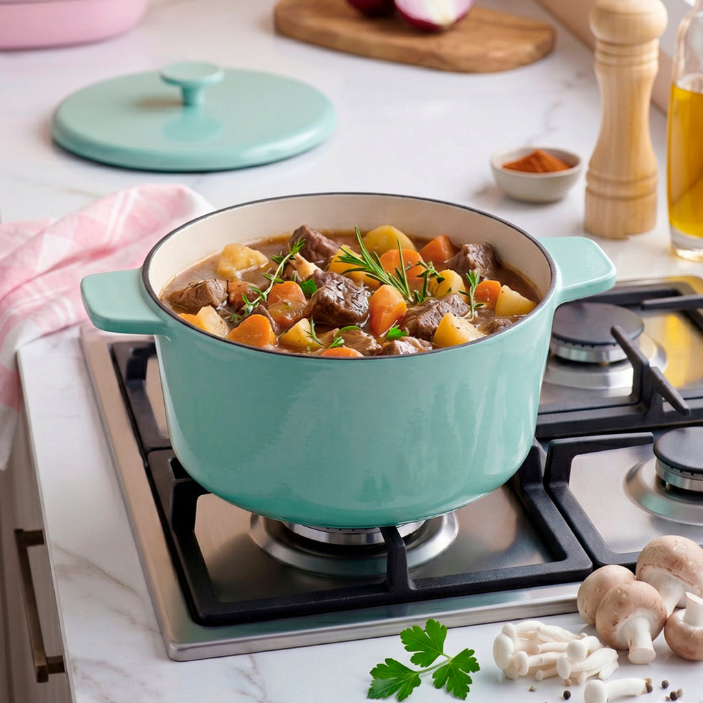 Cocotte Ronde Avec Couvercle - Green