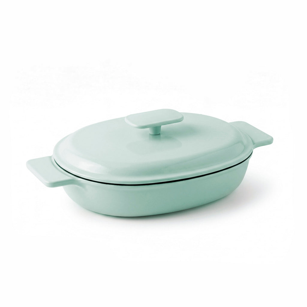 Cocotte ovalada con tapa - Verde