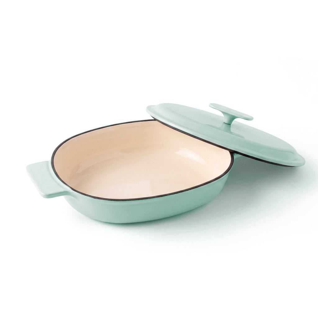 Cocotte ovalada con tapa - Verde