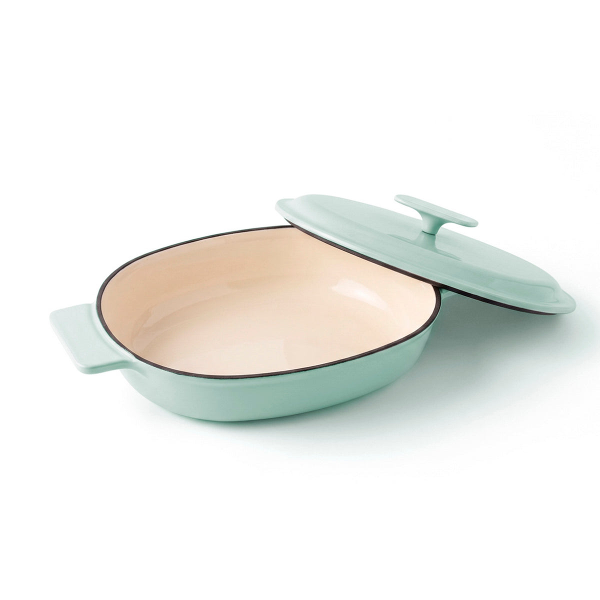 Cocotte ovalada con tapa - Verde