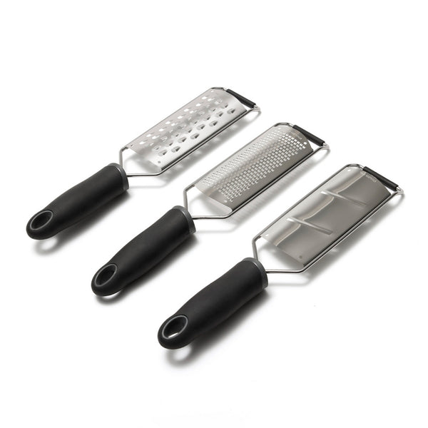 Set di 3 grattugie - argentate