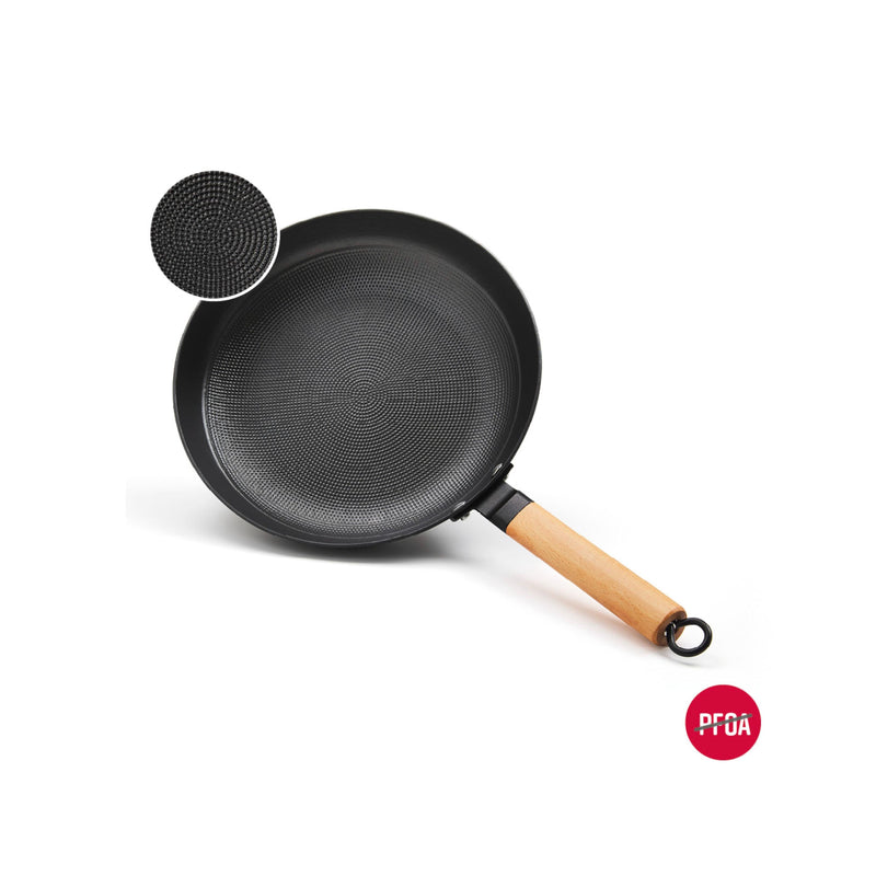 Set De 3 Poêles En Fonte Structure Nid D'Abeille - Noir