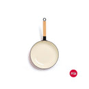 Batterie De Cuisine 6 Pièces - Fonte D'Acier Émailée - Rouge/Blanc