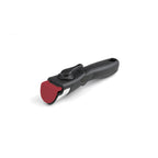Mango extraíble para sartenes y cazos de acero inoxidable - Negro / Rojo