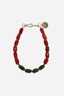 Bijoux Collier Dara Bordeaux 40 Cm