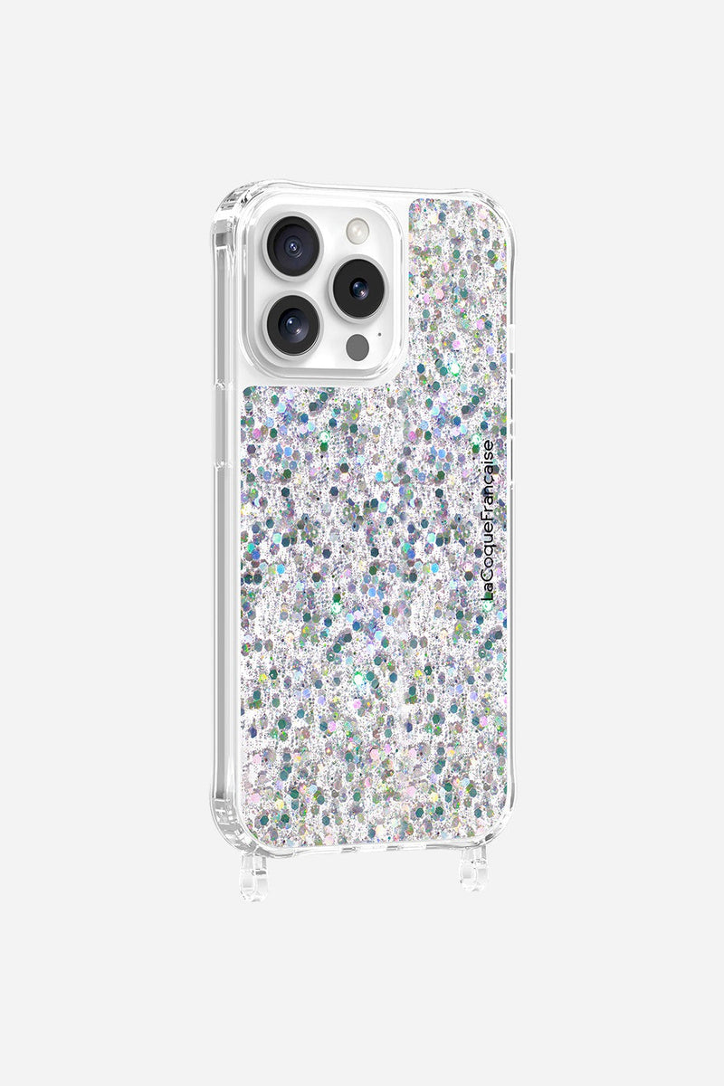 Coque Anneaux Paillettes Holographique