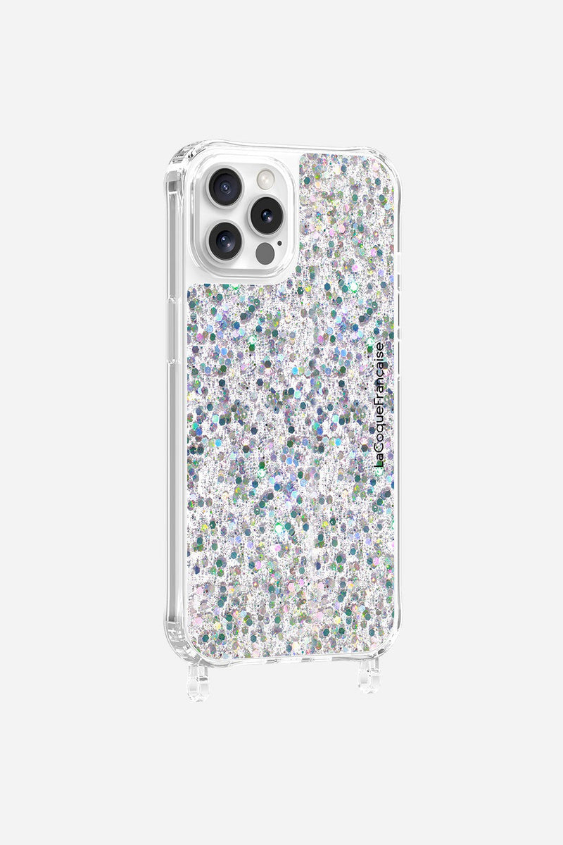Coque Anneaux Paillettes Holographique