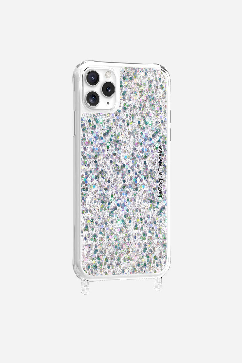 Coque Anneaux Paillettes Holographique
