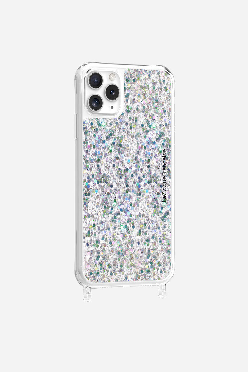 Coque Anneaux Paillettes Holographique