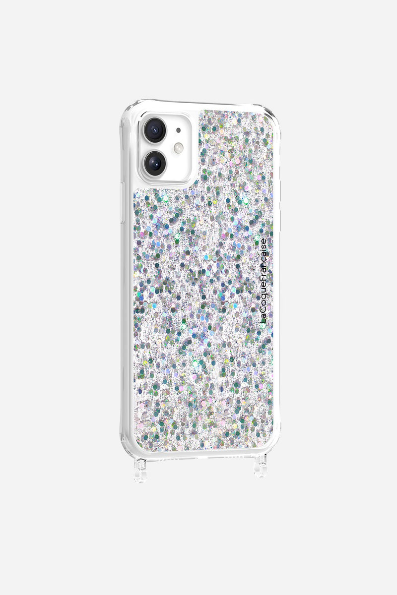 Coque Anneaux Paillettes Holographique