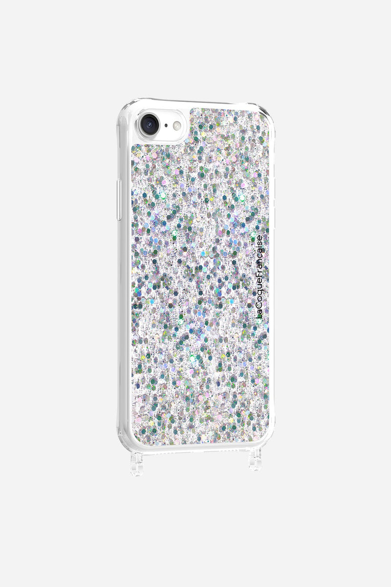 Coque Anneaux Paillettes Holographique