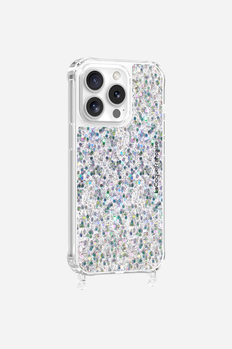 Coque Anneaux Paillettes Holographique