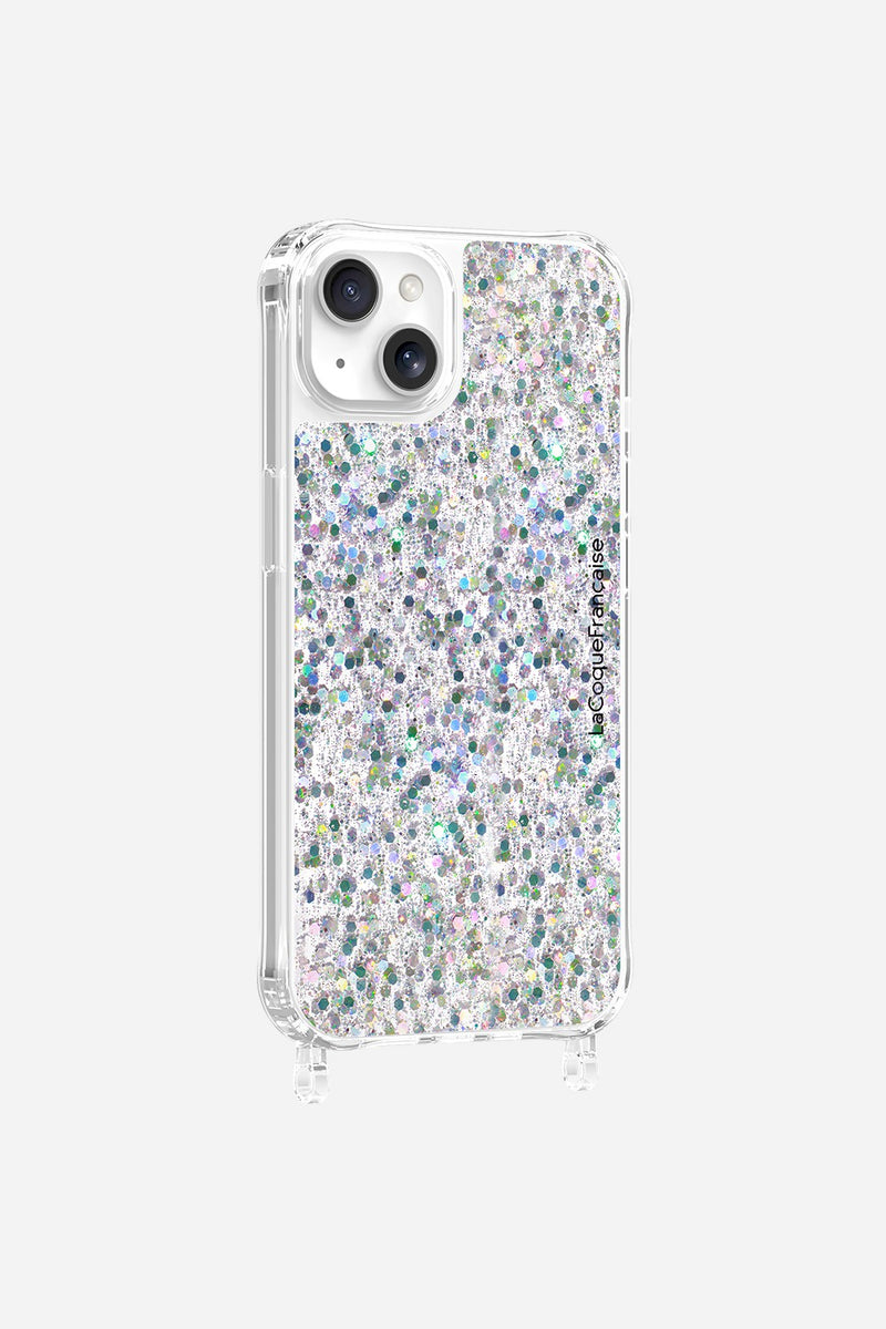 Coque Anneaux Paillettes Holographique