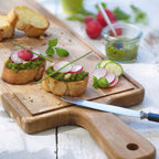 Rectangular & Reversible Serving & Cutting Board - Light Brown