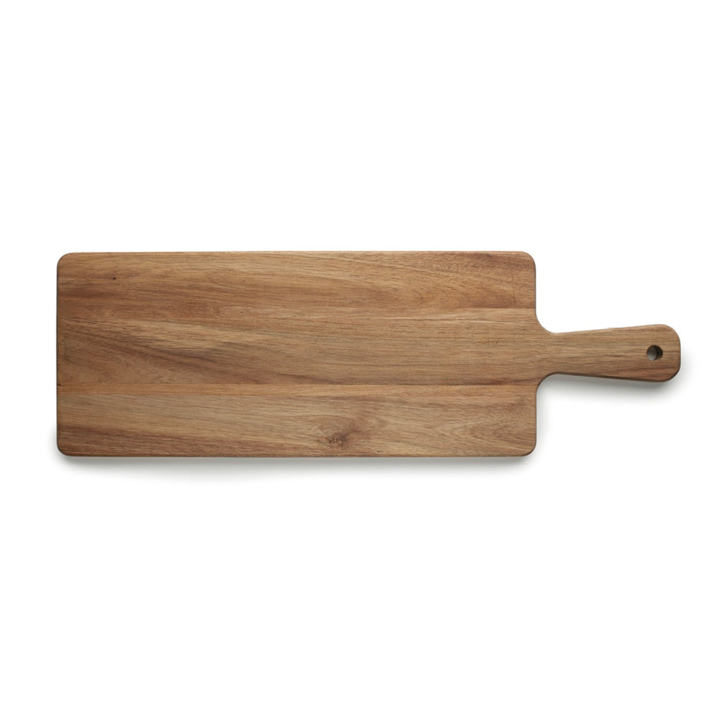 Rectangular & Reversible Serving & Cutting Board - Light Brown