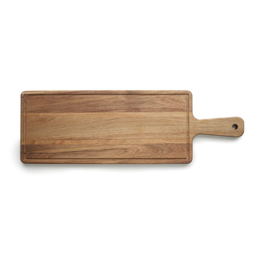 Rectangular & Reversible Serving & Cutting Board - Light Brown