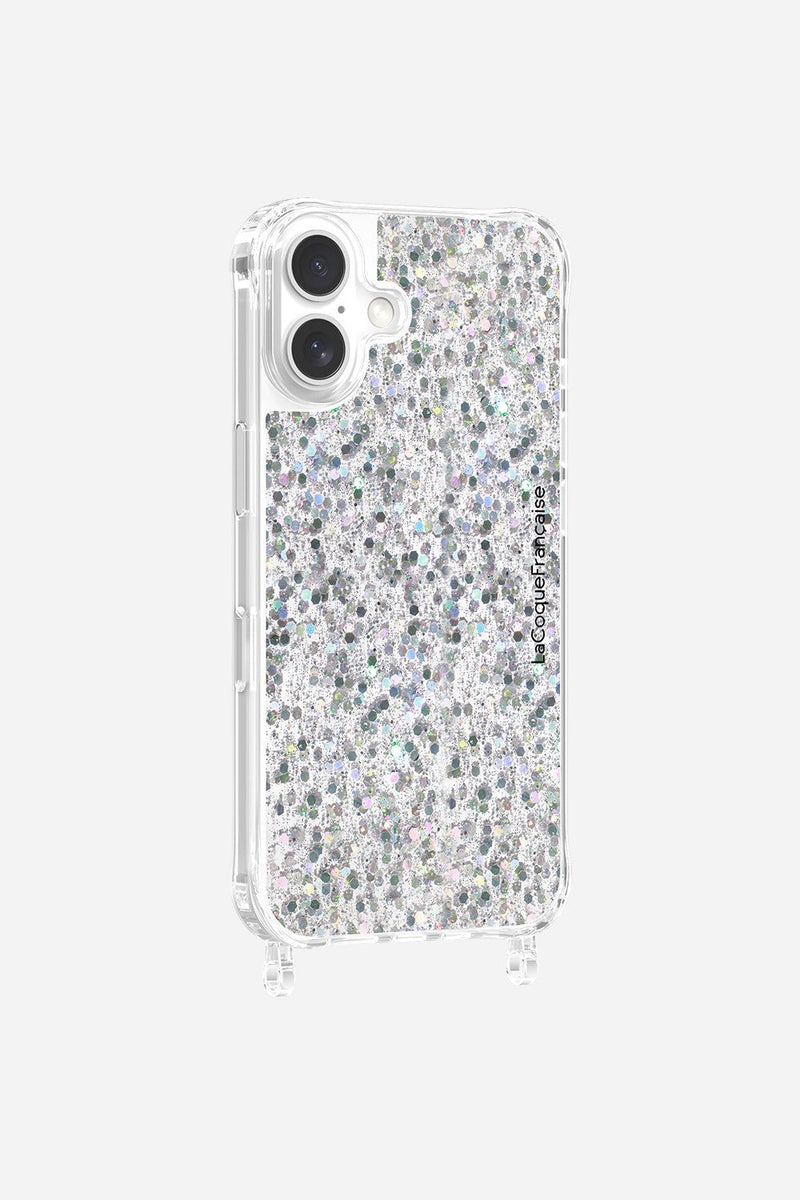 Coque Anneaux Paillettes Holographique