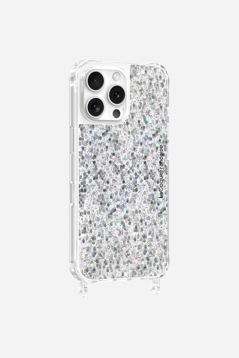 Coque Anneaux Paillettes Holographique