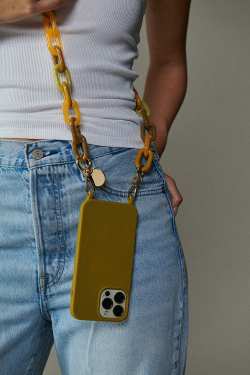 Chaine Longue Ally Beige 120 Cm