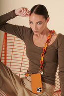 Chaine Longue Nour Jaune 120 Cm