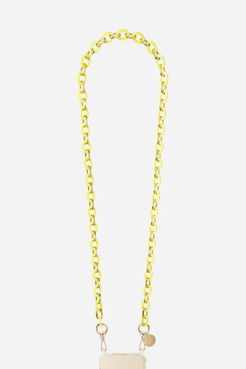 Chaine Longue Cassy Jaune 120 Cm