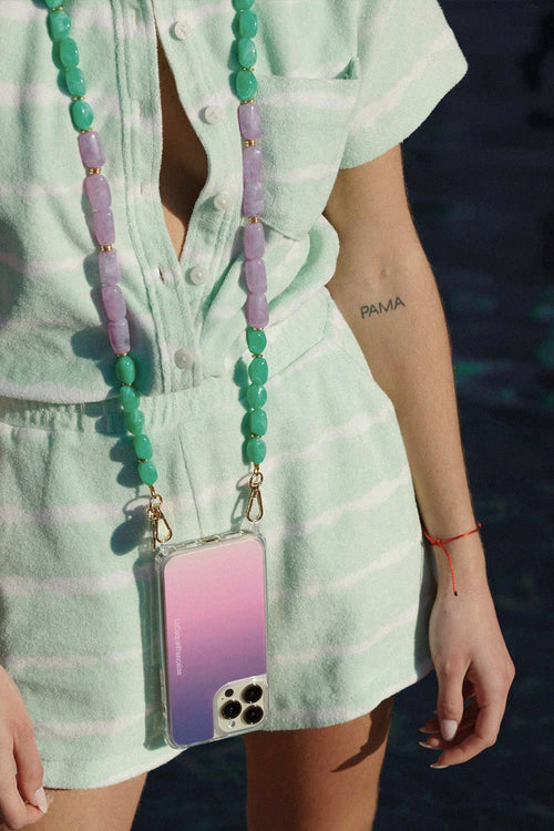 Chaine Longue Talia Violet 120 Cm