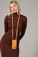 Chaine Longue Talia Jaune 120 Cm