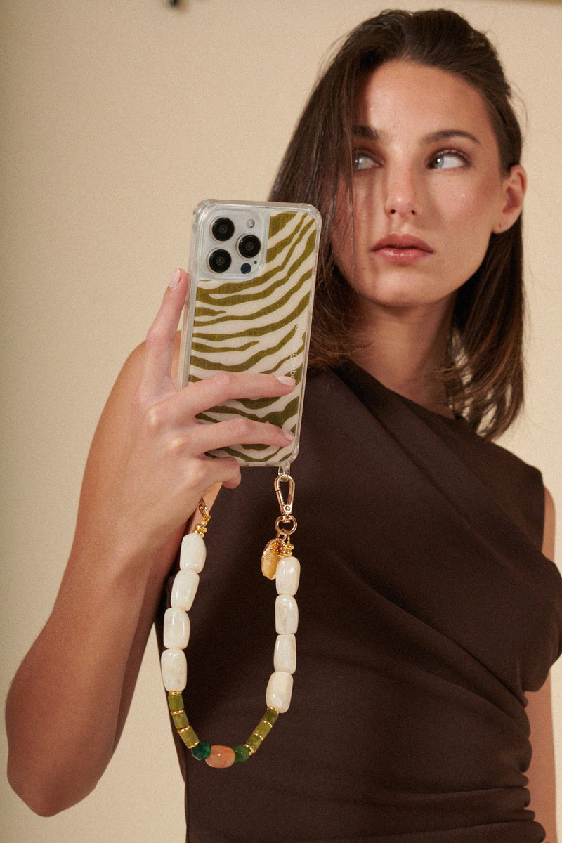 Bijoux Collier Dolly Blanc 40 Cm