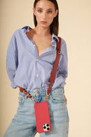 Chaine Longue Ida Rouge 120 Cm