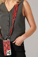 Chaine Longue Nora Rouge 120 Cm