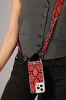 Chaine Longue Nora Rouge 120 Cm