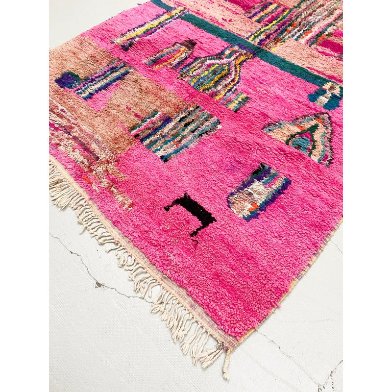 Tapis Berbère Marocain Boujaad - Multicolore