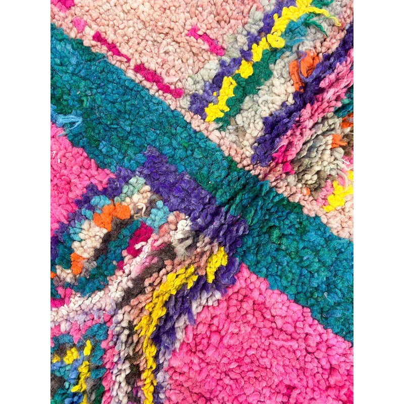 Tapis Berbère Marocain Boujaad - Multicolore