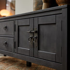 Thaki Black - Meuble Tv - Pin - Noir