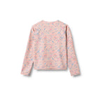 Maglia da bagno con zip a maniche lunghe Ada - Fiori a cuore rosa