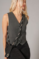 Chaine Longue Joe Noir 120 Cm