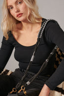 Chaine Longue Roxanne Noir 120 Cm