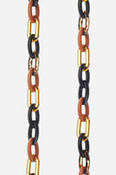 Chaine Longue Daisy Noir 120 Cm