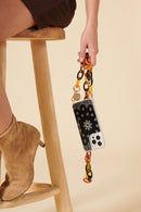 Chaine Longue Daisy Noir 120 Cm