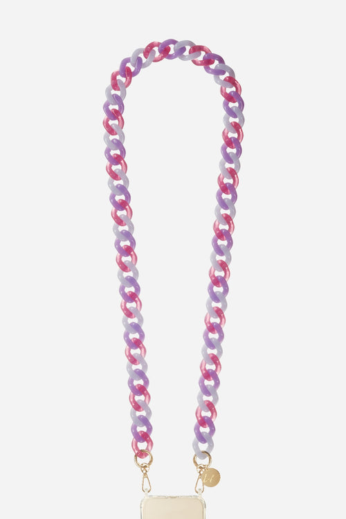Chaine Longue Gia Violet 120 Cm