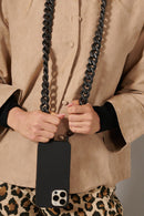 Chaine Longue Ginny Noir 120 Cm